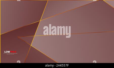abstract vector geometric background. luxury polygonal pattern and lines. Vector Illustration For Wallpaper, Banner, Background, Card, landing page Stock Vector