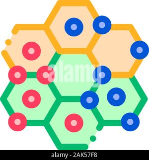 Interactive Kids Game Points Vector Thin Line Icon Stock Vector