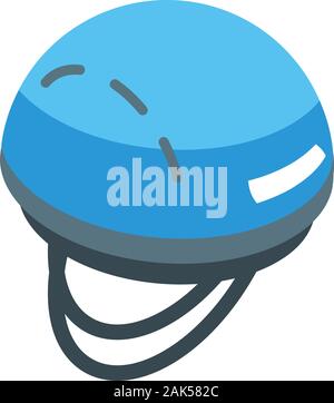 Hiking helmet icon, isometric style Stock Vector