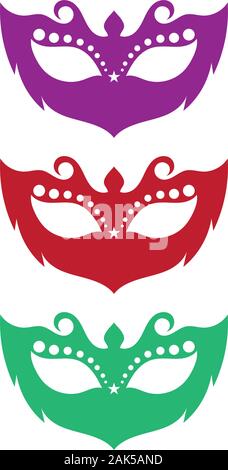 Masquerade Carnival Mask Icon and symbol vector Stock Vector