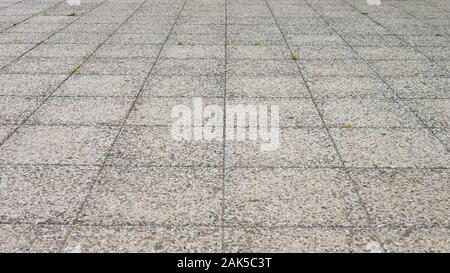 Grey brick stone street road. Stock Photo
