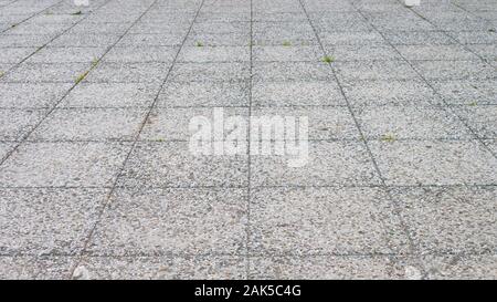 Grey brick stone street road. Stock Photo