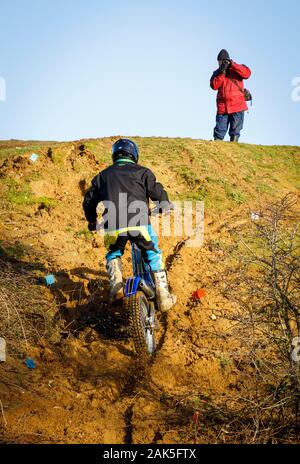 Norwich Viking Motor Cycle Club Motox-X Trials event at Cadders Hill, Lyng, Norfolk, UK Stock Photo