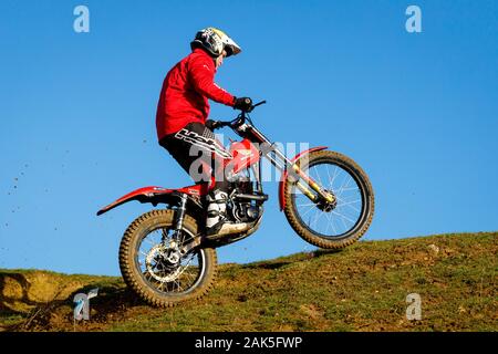 Norwich Viking Motor Cycle Club Motox-X Trials event at Cadders Hill, Lyng, Norfolk, UK Stock Photo