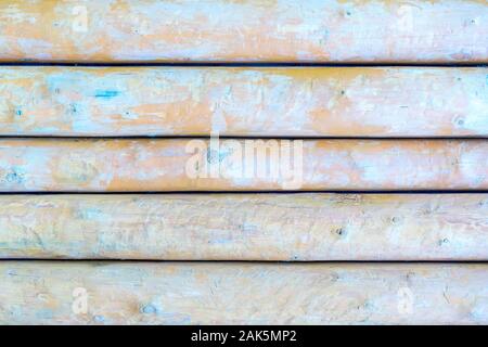 Background of multi-colored painted wooden boards, painted wood texture Stock Photo