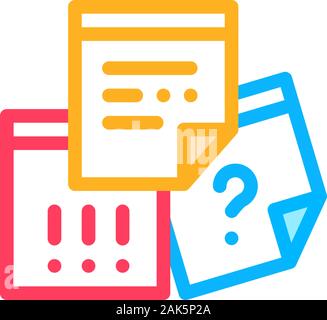 Paper Question And Exclamatory Sign Agile Vector Stock Vector