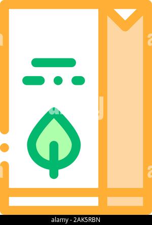 Flour Milk Juice Package Packaging Vector Icon Stock Vector