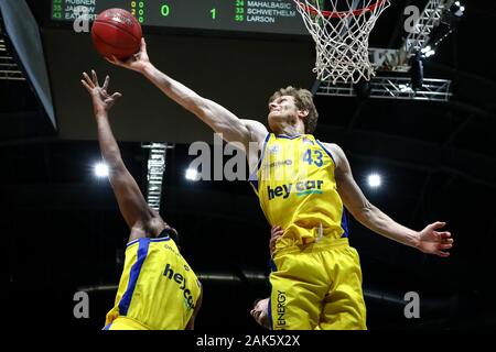 Braunschweig, Germany, December 30, 2019: Scott Eatherton of Lowen Braunschweig in action during the BBL Basketball Bundesliga match Stock Photo