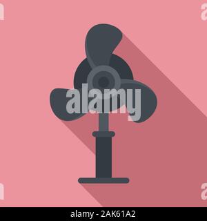 Home room stand fan icon. Flat illustration of home room stand fan vector icon for web design Stock Vector