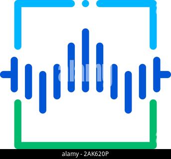Wireless Sensor Voice Control Icon Vector Illustration Stock Vector
