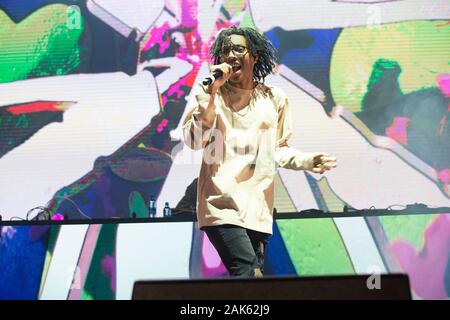 American rapper Lil Tecca performing at Winter Breakout festival 2019 at Pacific Coliseum in Vancouver, BC on December 13th, 2019 Stock Photo