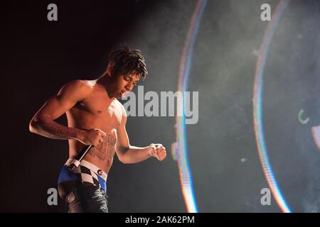 American rapper NLE Choppa performing at Winter Breakout festival 2019 at Pacific Coliseum in Vancouver, BC on December 13th, 2019 Stock Photo