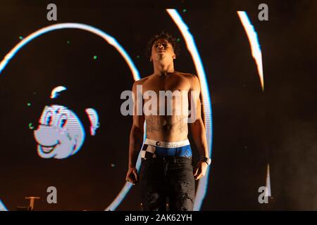 American rapper NLE Choppa performing at Winter Breakout festival 2019 at Pacific Coliseum in Vancouver, BC on December 13th, 2019 Stock Photo