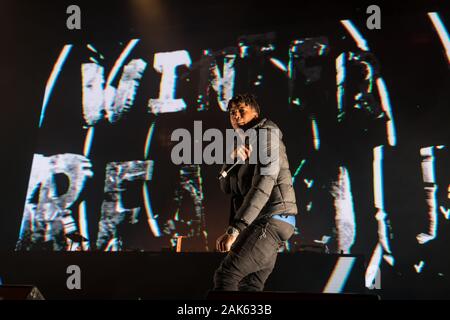 American rapper NLE Choppa performing at Winter Breakout festival 2019 at Pacific Coliseum in Vancouver, BC on December 13th, 2019 Stock Photo