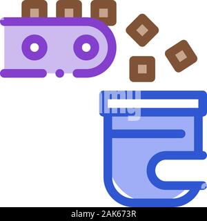 Factory Rolling Production Metallurgical Icon Vector Illustration Stock Vector
