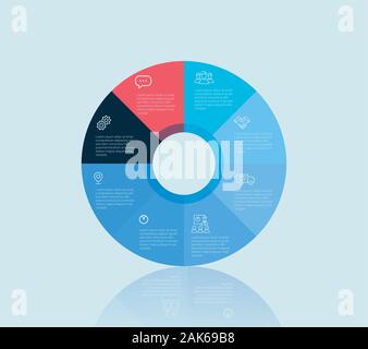 Colorful vector design for workflow layout, diagram, number options, web design, infographics Stock Vector
