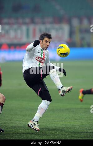 Milan  Italy, 08 February 2012, 'G.MEAZZA SAN SIRO ' Stadium, Italy Cup 2011/2012,  AC Milan - FC Juventus: Alessandro Del Piero in action during the match Stock Photo