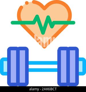 Cardio Training Biohacking Icon Vector Illustration Stock Vector