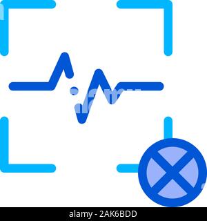 Cancel Action Voice Control Icon Vector Illustration Stock Vector