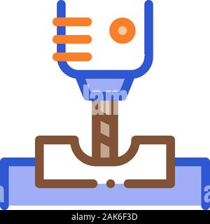 Manufacturing Process Metallurgical Icon Vector Illustration Stock Vector