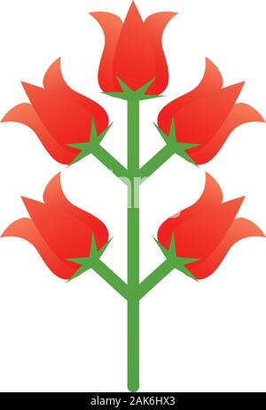 Egypt flower icon. Cartoon of Egypt flower vector icon for web design isolated on white background Stock Vector