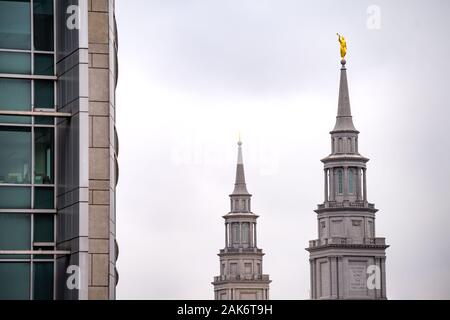 Mormon Temple in Logan Square, Philadelphia. Stock Photo