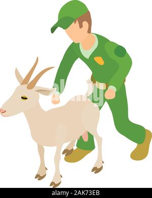 Veterinary service icon, isometric style Stock Vector