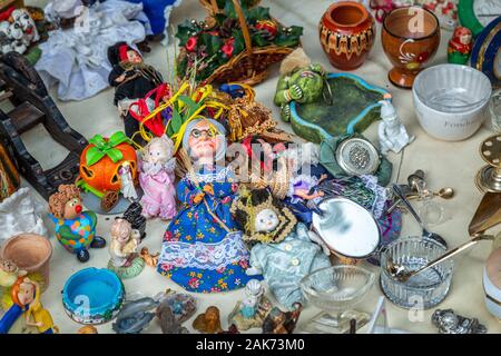 stal at flea market Stock Photo