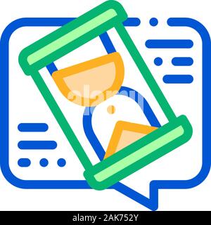 Lengthy Negotiations Icon Vector Outline Illustration Stock Vector