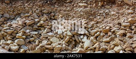 Texture of limestone rocks background Stock Photo
