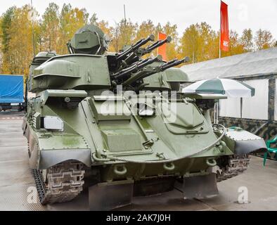 Antiaircraft missile system ZSU-23-4M4 Shilka-M4 Stock Photo