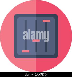 Vector illustration of single radio controller icon Stock Vector Image ...