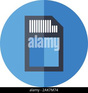 sim card phone isolated icon Stock Vector