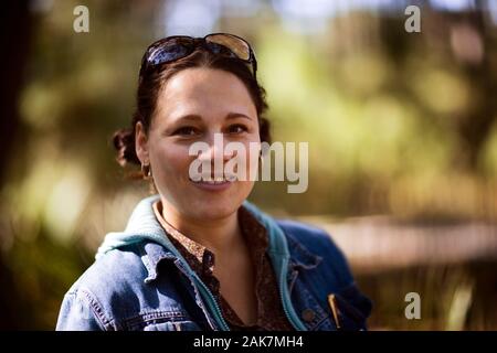 woman smiles Stock Photo