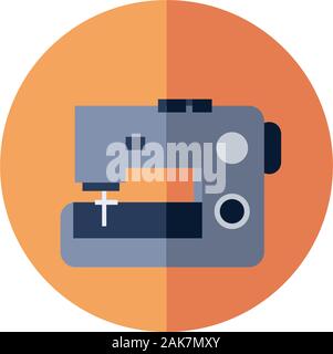 singer electric machine isolated icon Stock Vector