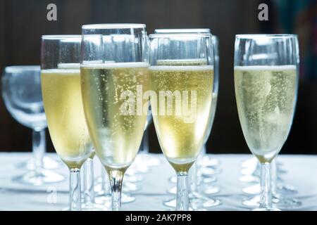 glasses of champagne Stock Photo