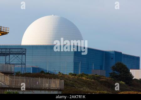 Sizewell B Nuclear Reactor Power Station Suffolk UK Aerial View Stock ...