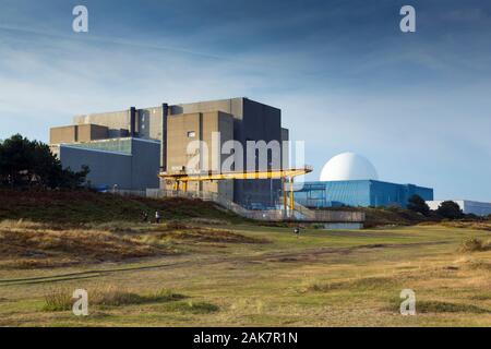 Sizewell nuclear power station in Suffolk, UK Stock Photo