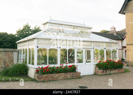 Victorian greenhouse at Sizewell Hall, Suffolk, UK Stock Photo