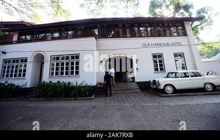 The old Harbour hotel in fort Kochi, Kerela, India. Stock Photo