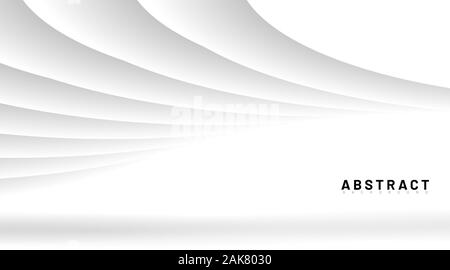 Abstract vector background. creative concept layout templates. The shadow of modern white material design. New texture for your design. Stock Vector
