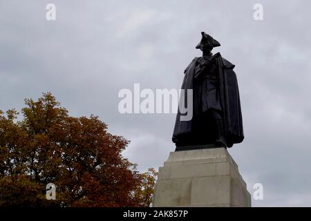 Genaeral James Wolfe statue, Royal Observatory, Greenwich, London, England. Stock Photo