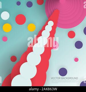 Abstract memphis background vector. geometric elements. Design a circle pattern with overlapping shapes. New texture for your design. Stock Vector