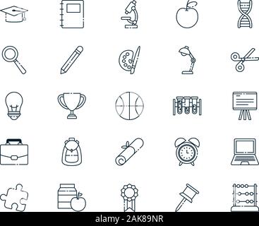 Isolated school icon set vector design Stock Vector