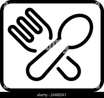 Baby kitchen icon, outline style Stock Vector