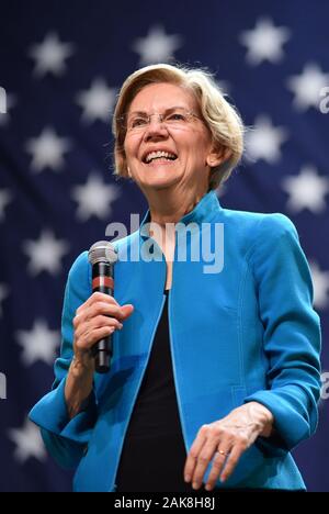 Brooklyn, NY, USA. 7th Jan, 2020. Elizabeth Warren at a public appearance for Elizabeth Warren Presidential Campaign Rally, Kings Theatre, Brooklyn, NY January 7, 2020. Credit: Kristin Callahan/Everett Collection/Alamy Live News Stock Photo