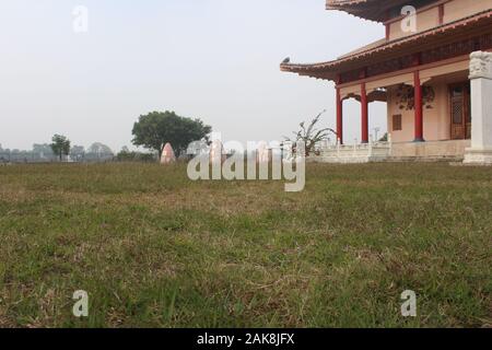 Hiuen Tsang Memorial Hall, Nalanda, Bihar, India. Stock Photo