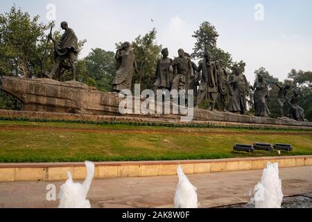 Statue commemorating Dandi March (Salt Satyagraha) of 1930 featuring ...