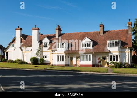 Houses, arts and crafts architecture, Port Sunlight village Wirral, England Stock Photo
