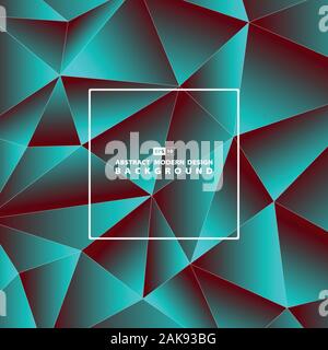Abstract gradient colorful polygonal pattern design cover background. Use for poster, artwork, template design, ad. illustration vector eps10 Stock Vector